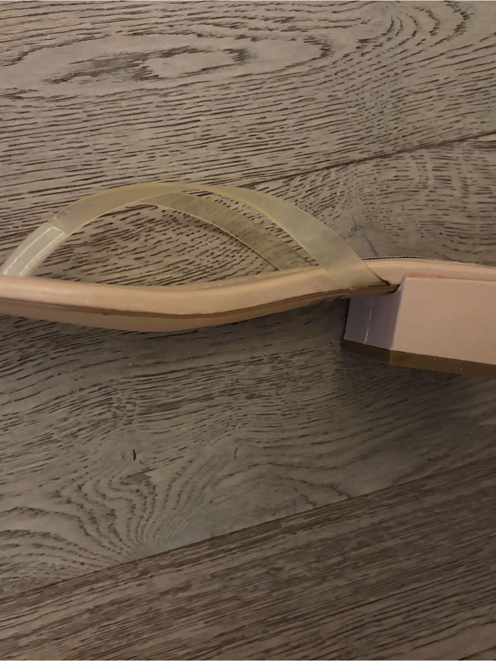 Steve Madden Clear Strap Blush Slide Sandals